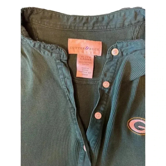 GREEN BAY PACKERS CUTTER & BUCK top shirt size XL - Picture 3 of 4